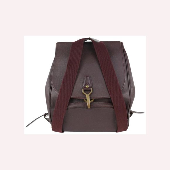 Louis Vuitton Burgundy Taiga Leather Cassiar Backpack 1015lv42 - Picture 1 of 13